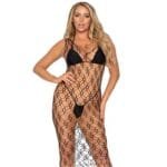 Vestido largo con hexagonos talla unica