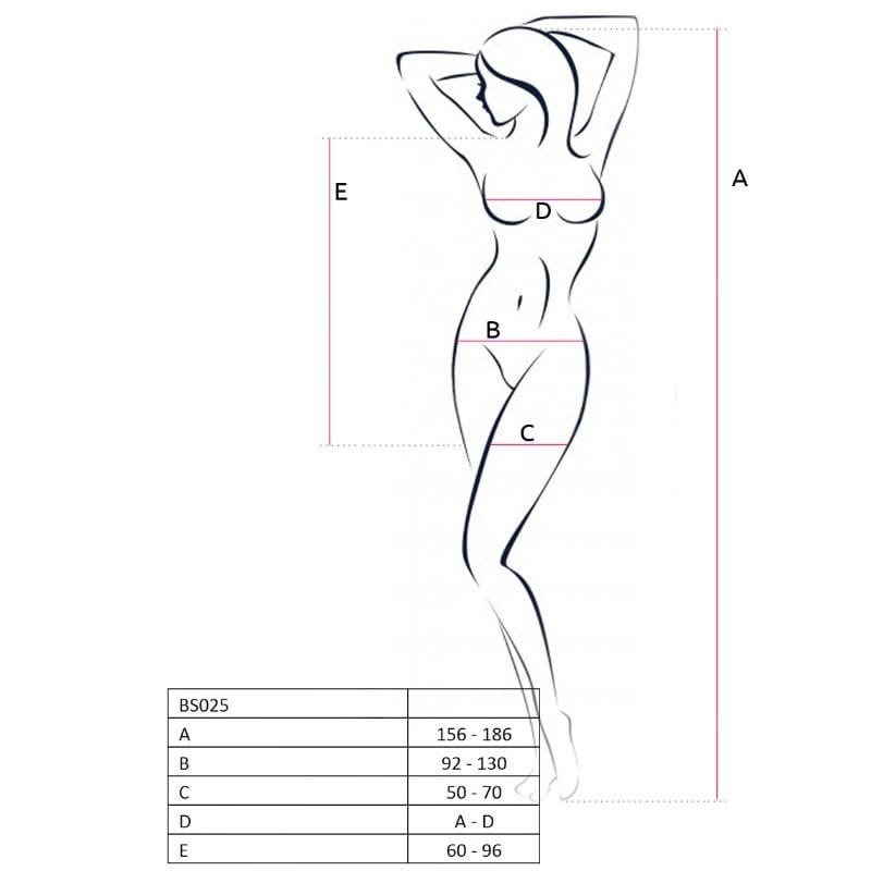Passion woman bs025 bodystocking estilo vestido talla unica - Imagen 2