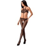 bs080 bodystocking negro talla unica