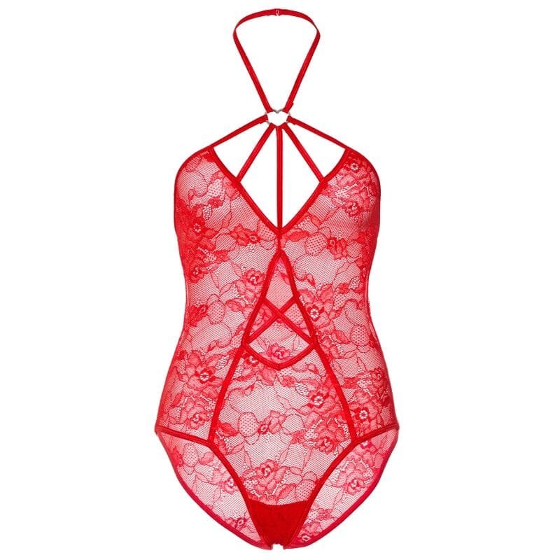 Strappy rose lace teddy - Imagen 5