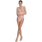 Bs086 bodystocking blanco talla unica