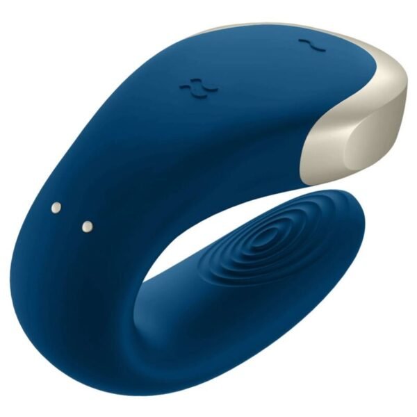 Satisfyer app double love vibrador parejas luxury azul - Imagen 4
