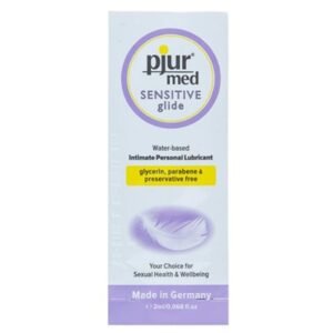 Pjur med sensitive glide lubricante base agua 2 ml