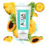 Aqua travel lubricante base agua sabor frutas tropicales - 50 ml