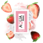 Aqua travel lubricante base agua sabor fresa y nata - 6 ml
