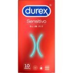 Durex sensitivo slim fit 10 unidades