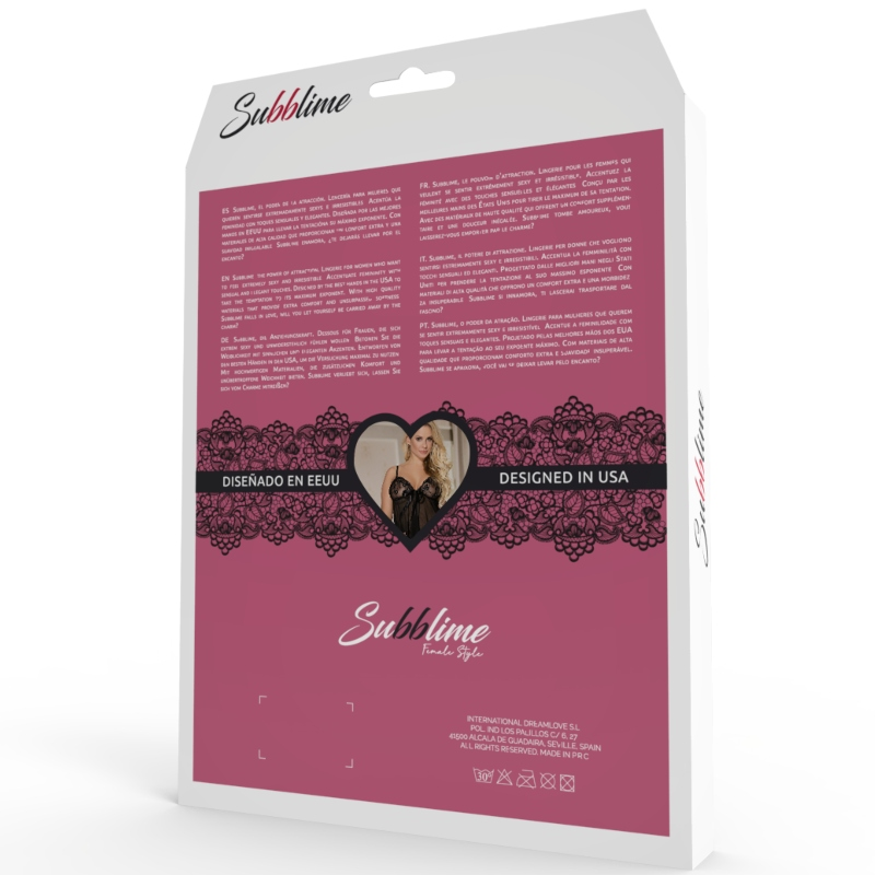 Subblime set tres piezas sujetador + liguero + tanga - Imagen 15