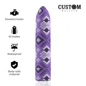 Custom bullets bala recargable snake  10 intensidades