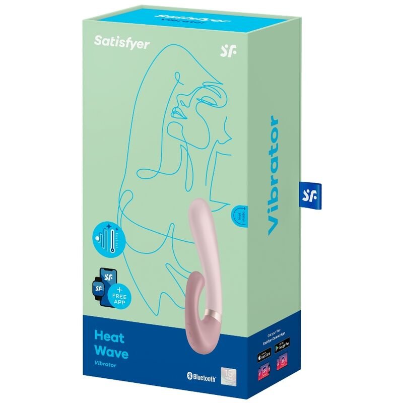 Satisfyer heat wave vibrador app - rosa - Imagen 4