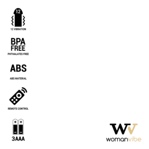 Womanvibe alsan huevo control remoto negro silicona negro