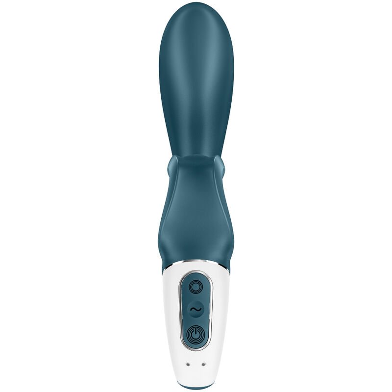 Satisfyer hug me vibrador rabbit app - azul - Imagen 3