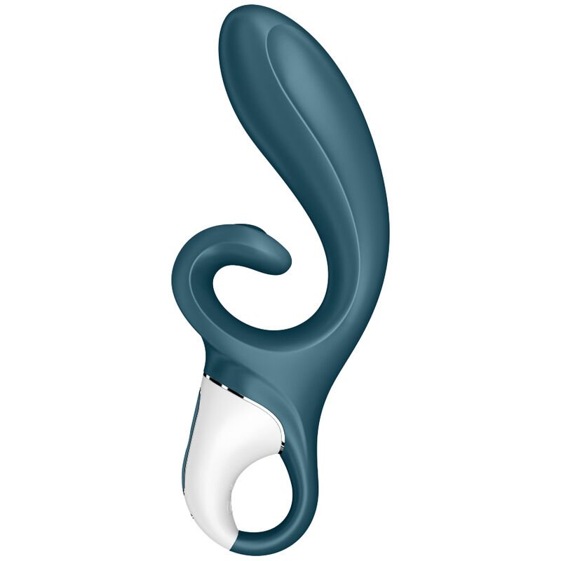 Satisfyer hug me vibrador rabbit app - azul - Imagen 2
