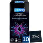 Durex perfect connection extra lubricacion silicona 10 unidades