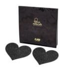 Pezoneras flash corazón negro
