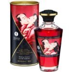 Shunga aceite masaje efecto calor sabor intenso cereza 100 ml