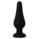 Intense anal plug pipo m silicone negro 11 cm