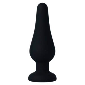 Intense anal plug pipo m silicone negro 11 cm
