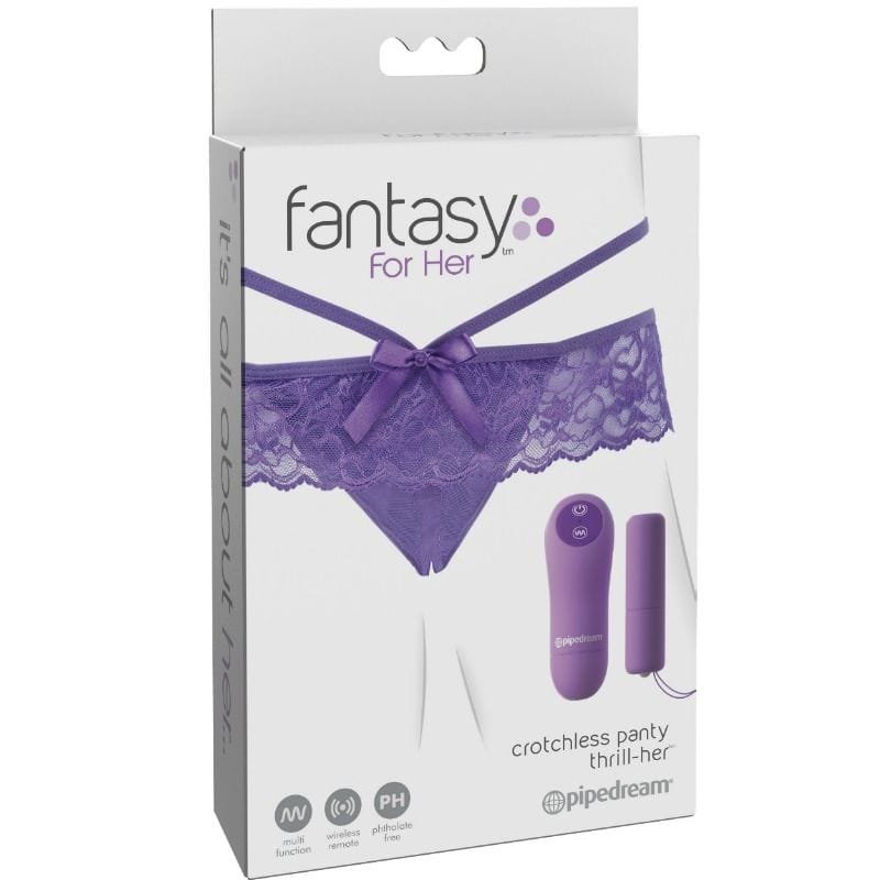 Fantasy for her tanga vibrador con abertura - Imagen 6