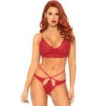 Set 2 piezas con tanga doble tiranta