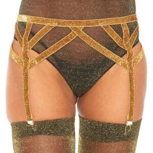 Liguero lurex dorado talla unica