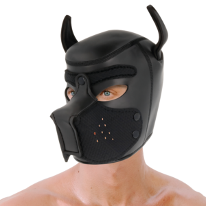 Darkness máscara perro de neopreno con hocico extraíble l