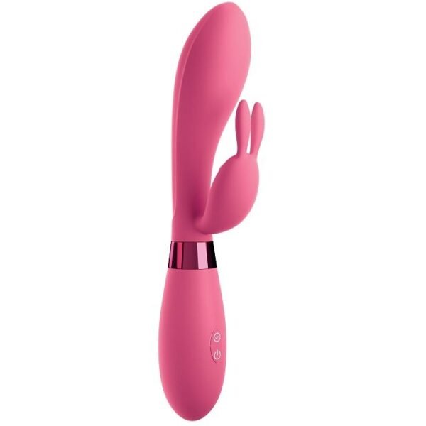 Omg selfie silicone vibrator rabbit pink