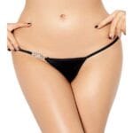Queen lingerie tanga con adorno brillante