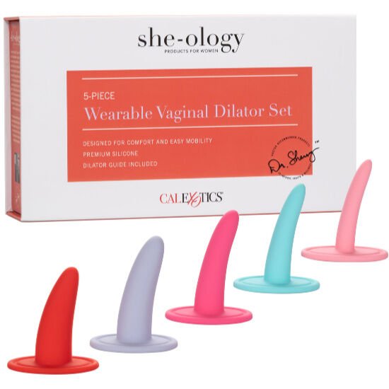 Calex kit 5pc dilatadores vaginales o anales  multicolor