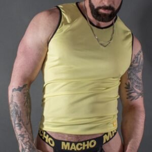 Macho camiseta amarillo