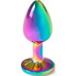 METAL BUTT PLUG MULTICOLOR TALLA S 7 CM