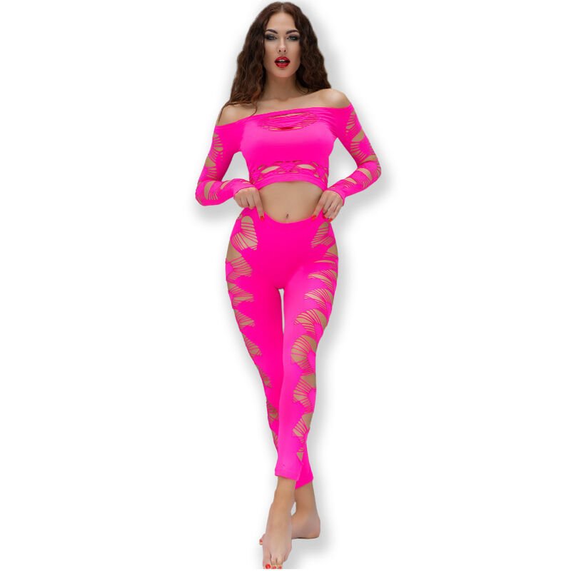 4632 top & pantalon fucsia