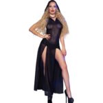 Cr 4685 vestido largo con capucha