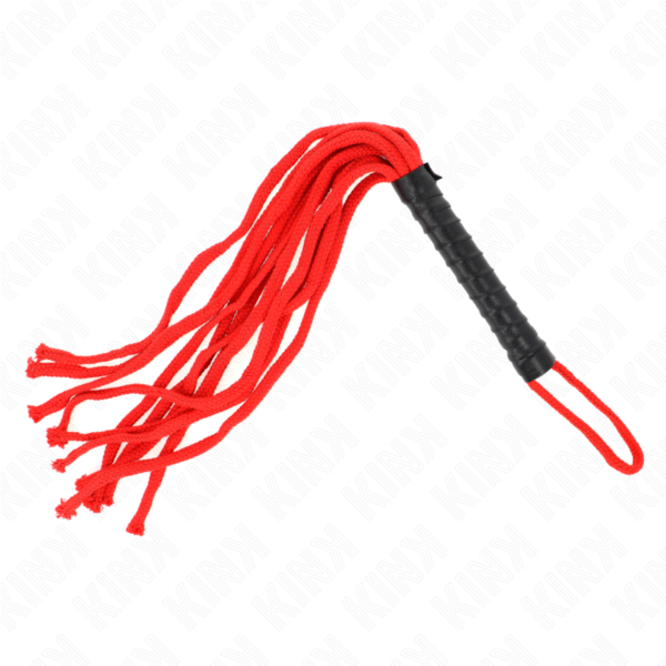 Látigo de cuerda rojo 56 cm