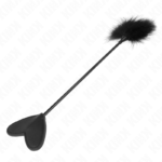 Plumas para cosquillas con paleta de corazón 31 cm
