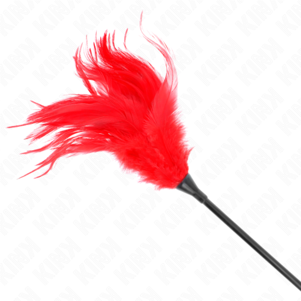 Plumas múltiples para cosquillas rojo 45 cm - Imagen 5
