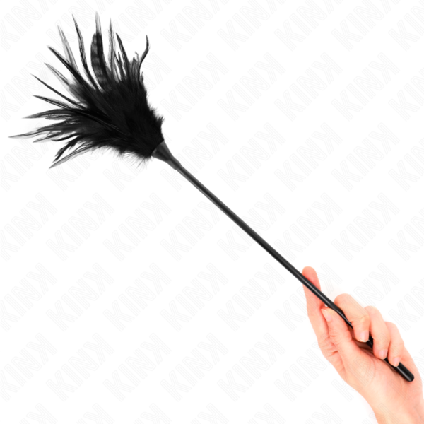 Plumas múltiples para cosquillas negro 45 cm - Imagen 4