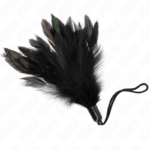 Plumas para cosquillas con mango de cuerda base de plástico 15 cm