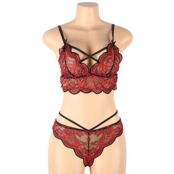 Set dos piezas top y panties encaje - Imagen 8