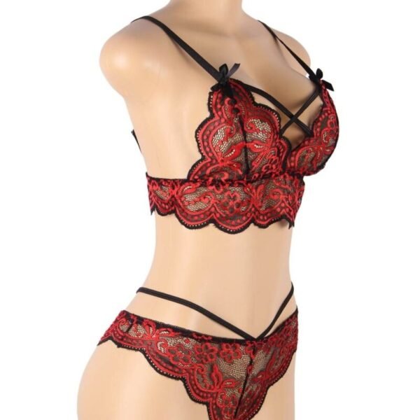 Set dos piezas top y panties encaje - Imagen 9