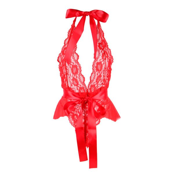 953973 body sexy con volantes + cinturón rojo - Imagen 4