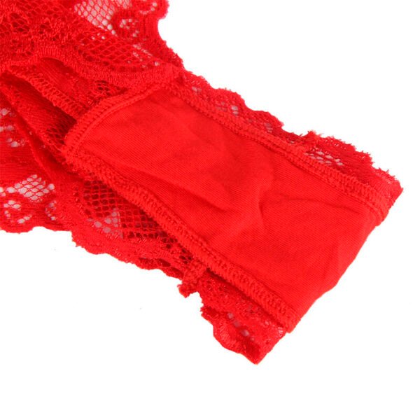 953973 body sexy con volantes + cinturón rojo - Imagen 6