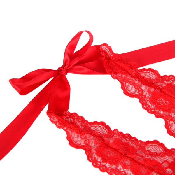 953973 body sexy con volantes + cinturón rojo - Imagen 7