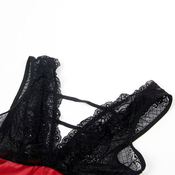 Mod - 954437 vestido bondage de encaje negro - Imagen 9