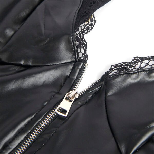 955458 Body con cremallera de cuero - Imagen 7