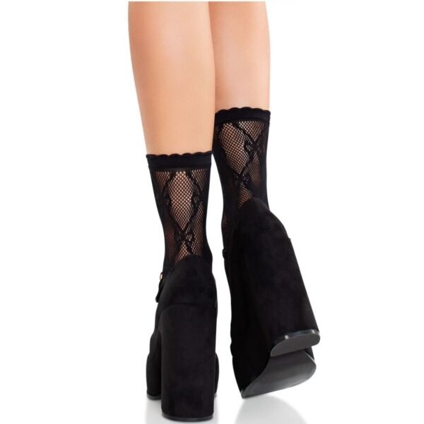 Calcetines de encaje de lazos negro - Imagen 2