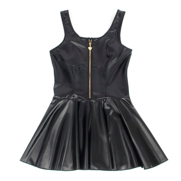957667 Vestido de cuero con cremallera de corazón - Imagen 5