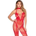 BODYSTOCKING SIN ENTREPIERNA ROJO - TALLA ÚNICA