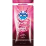 Lubricante base agua SKINS Excite monodosis 5 ml
