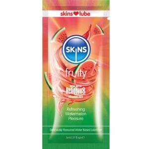 Lubricante base agua SKINS Frutal sandía monodosis 5 ml